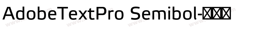 AdobeTextPro Semibol字体转换